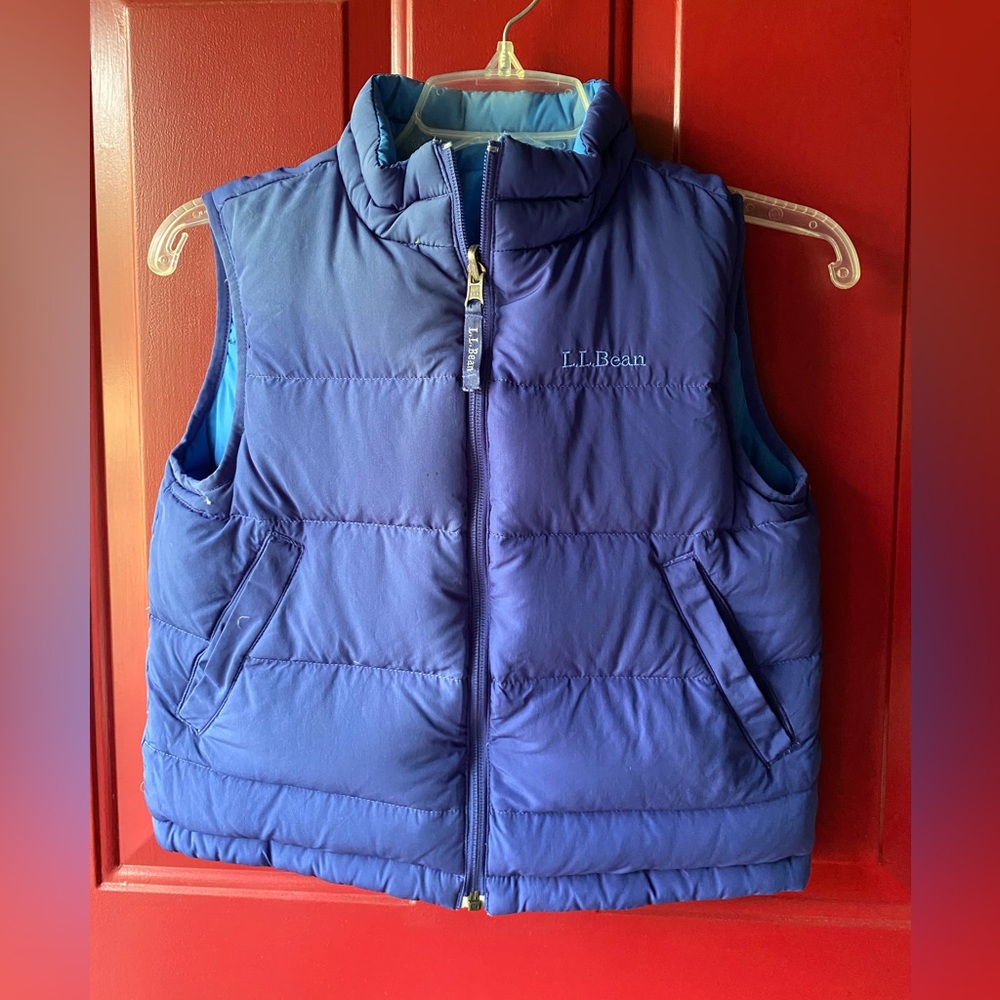 100% goose down vest kids size 8